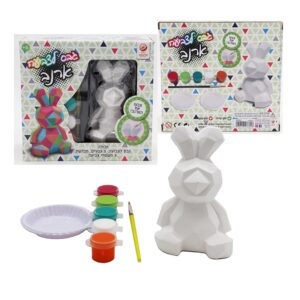 גבס לצביעה - ארנב גאומטרי