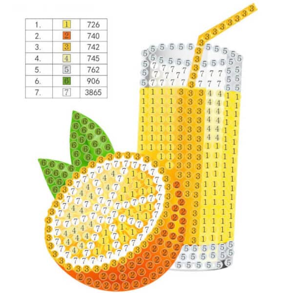 יצירת יהלומים לקטנטנים מיץ תפוזים