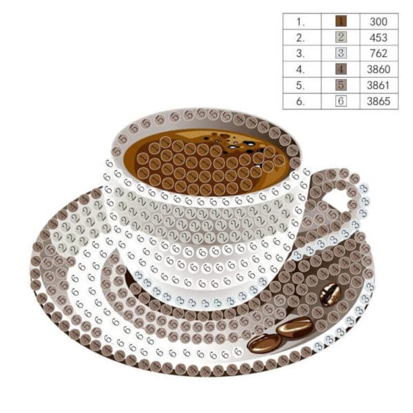 יצירת יהלומים מגנט לקטנטנים כוס קפה