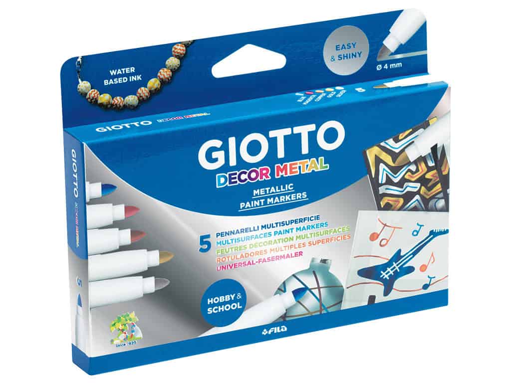 GIOTTO דקור מטאלי 5 טושים